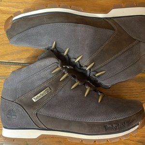 TIMBERLAND MEN'S HOMMES EURO SPRINT MID HIKER DARK GREY SUEDE BOOTS A2HDR